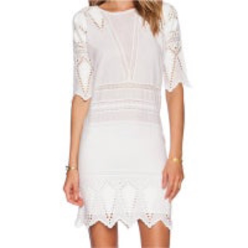 Ulla Johnson Off-White Eyelet Dress